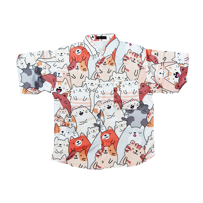 Camisa Gato Neko kawaii collage - Miau