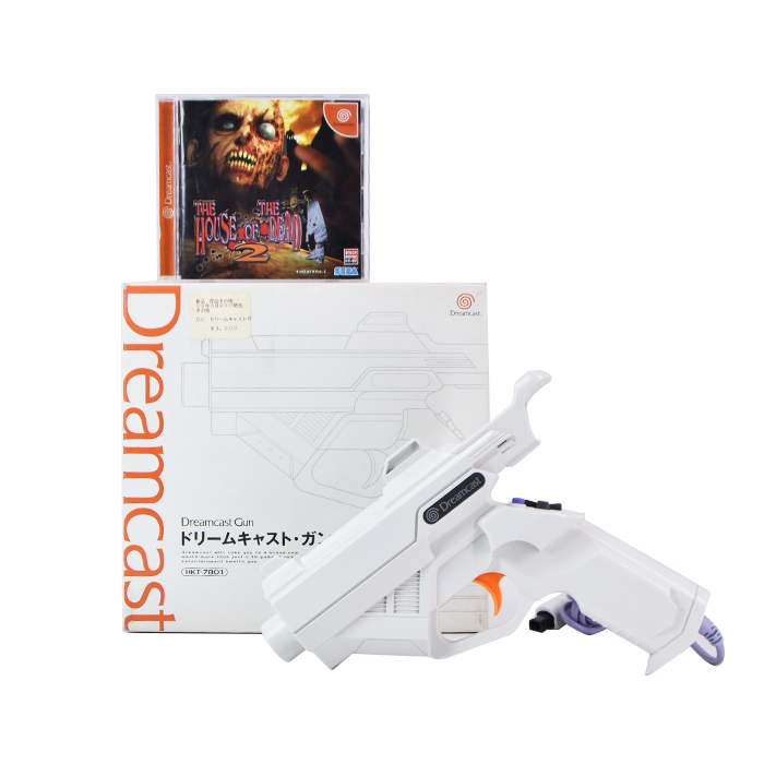 Control Pistola en caja + juego House of the Dead - Dreamcast