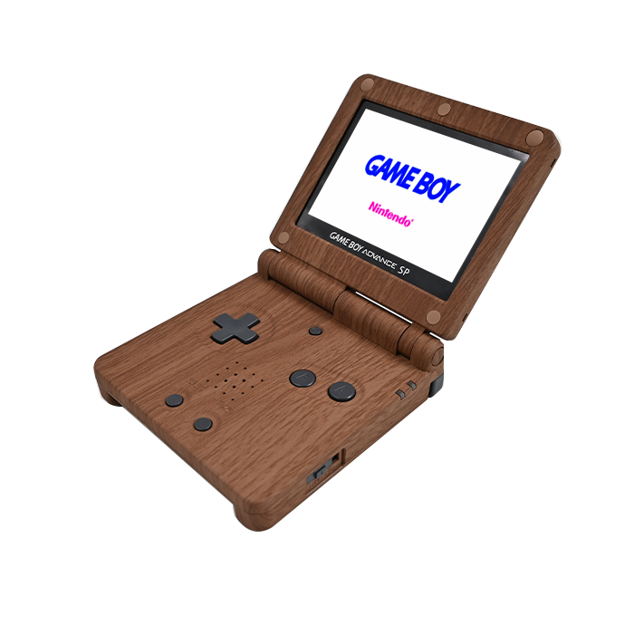 Consola IPS Retroiluminada - Madera - Game Boy Advance SP