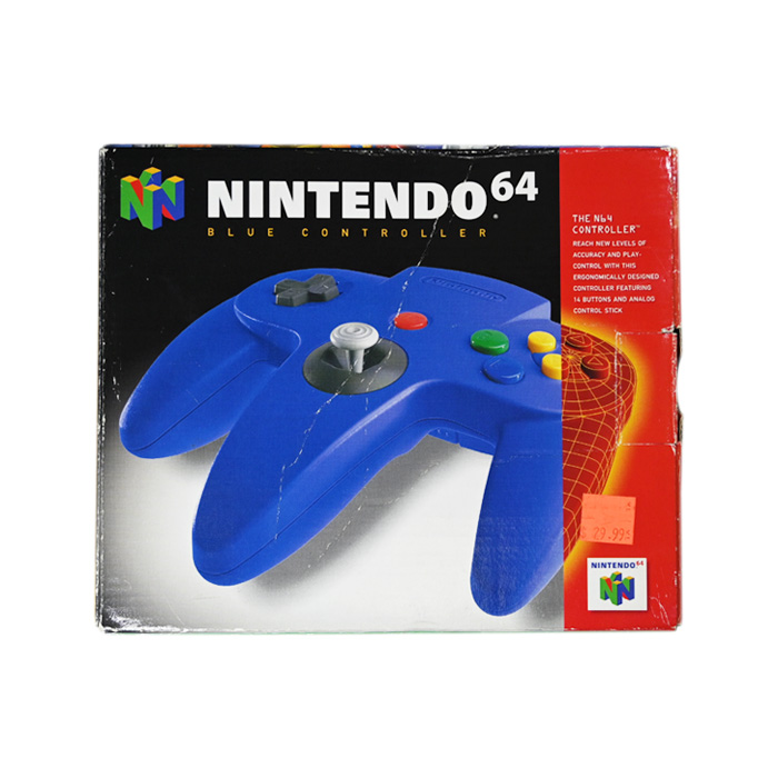 Control - Azul en caja americano - Nintendo 64