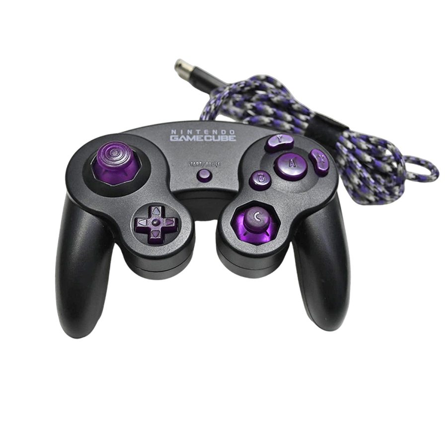 Control paracord Negro / Morado - GameCube