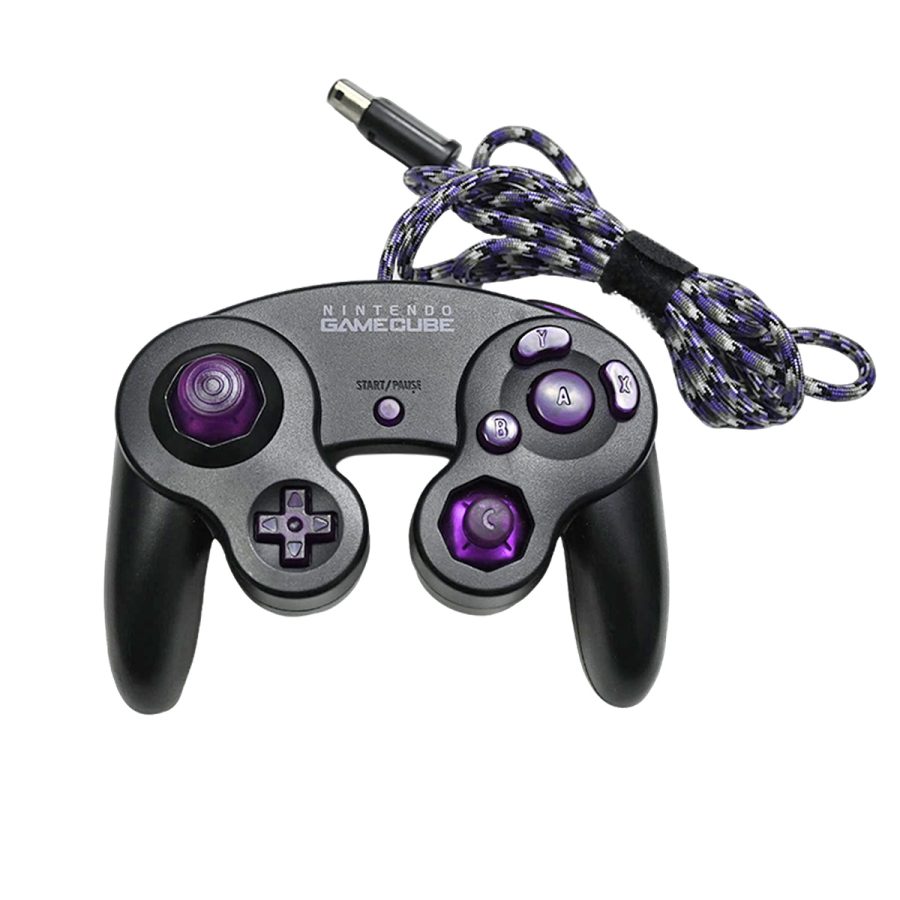 Control paracord Negro / Morado - GameCube