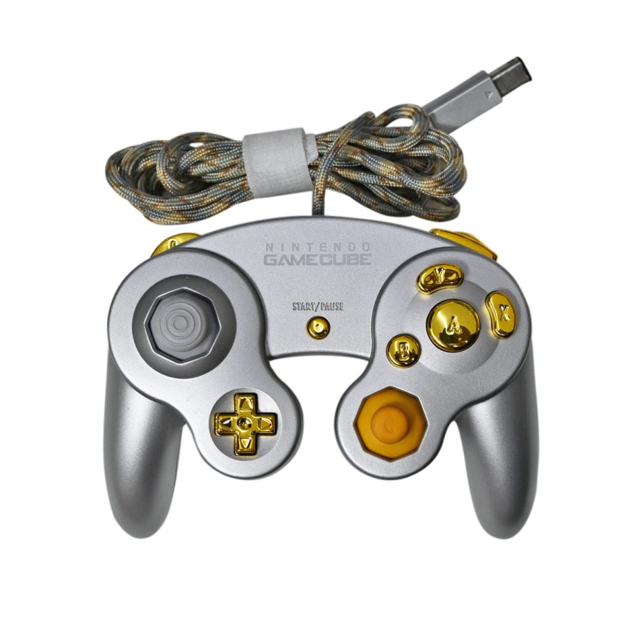 Control paracord Plata / Dorado - GameCube