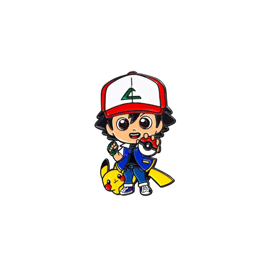 Pin Metalico Ash & Pikachu - Pokemon